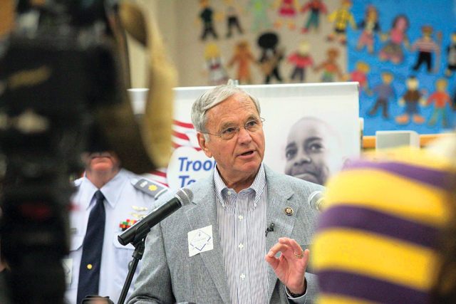 Mitchell recognizes Navy vet turned Colina teacher